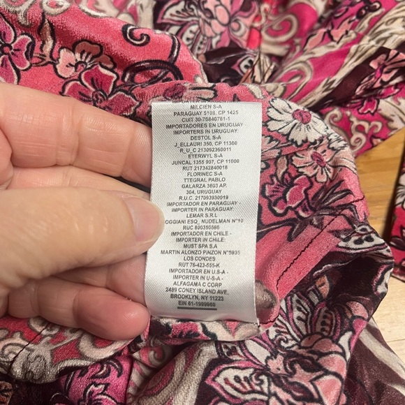 NWOT Maria Cher- Besula Pilar 100% Silk Button Down Blouse. Size XS. - Picture 6 of 9